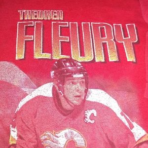 Vintage calvery flames t shirt